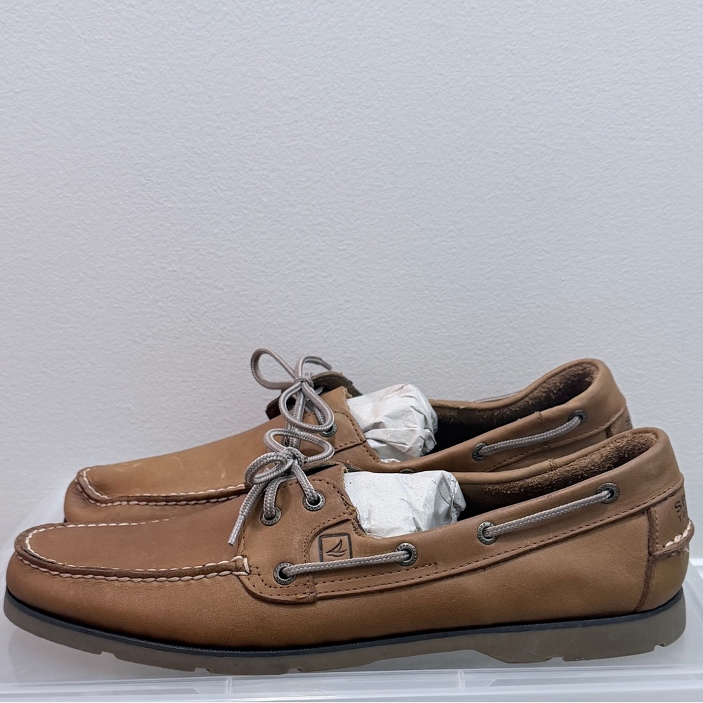 Sperry Men's Brown Leather Boat Shoes